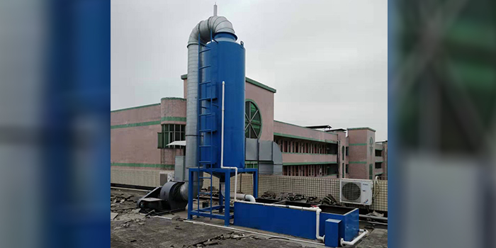水噴淋塔可以處理有機廢氣嗎？水噴淋塔廢氣處理工程案例